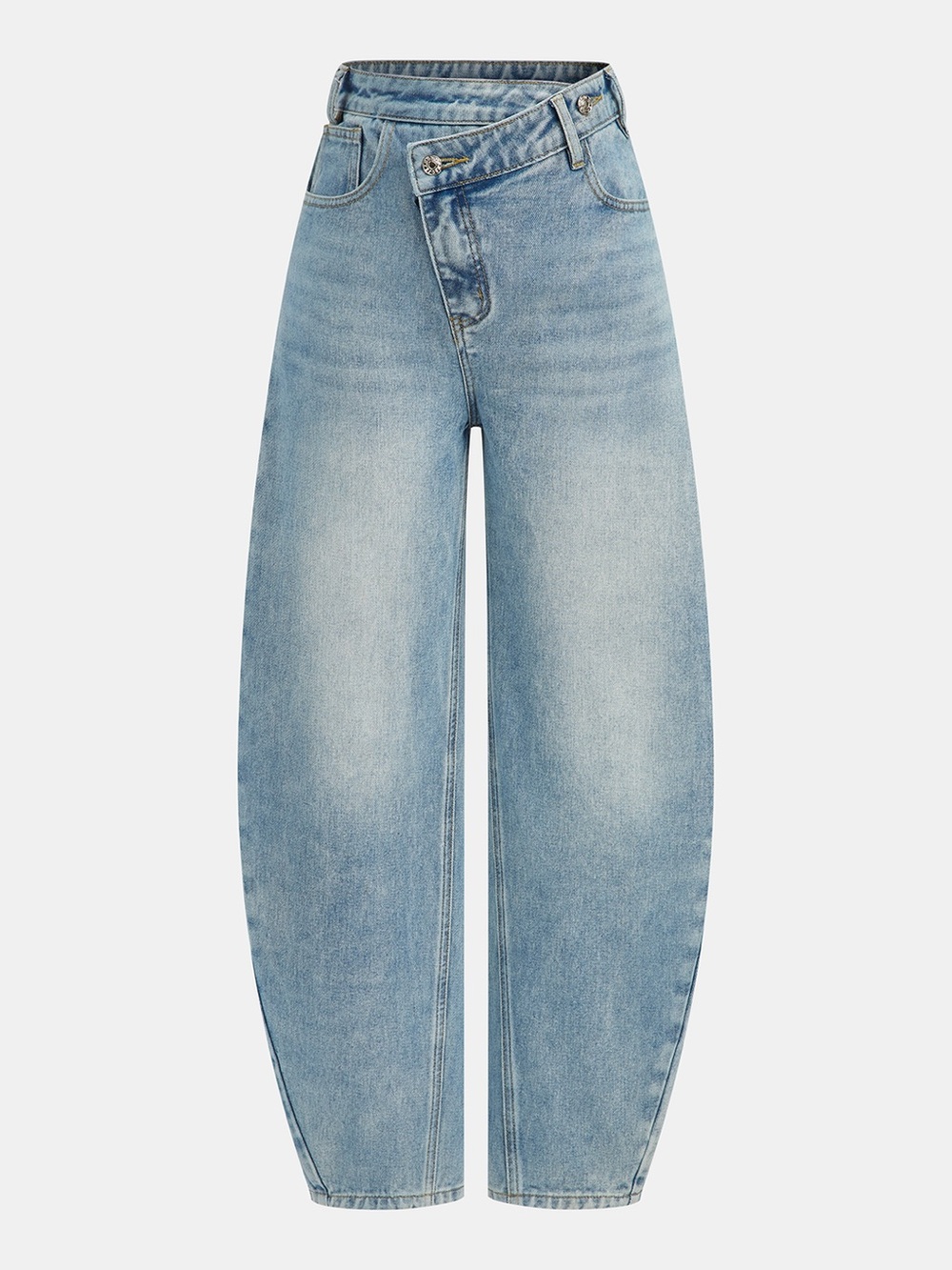 Commense Light Blue Denim Jeans with Branded Waist Tag